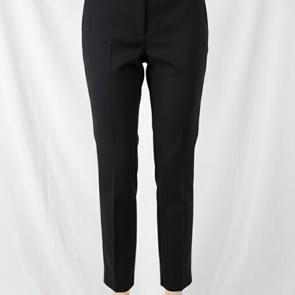 NWT Ann Taylor Women's Navy Gold Button Dress Pants Work Slim Trousers 8 - Picture 3 of 15